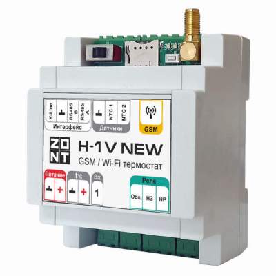 Контроллер отопительный (термостат) ZONT H-1V new (Wi-Fi и GSM)