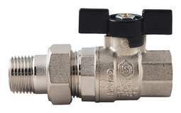 Кран шар.со сг.вн.-нар.  1/2&quot; бабочка STOUT