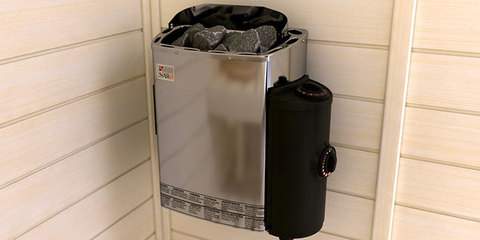 Электрокаменка SAWO MINI 3.6кВт настенная, встроенный пульт