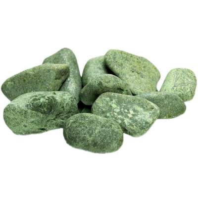 Камень для бани Жадеит обвалованный, фракция 40-80 мм, 10 кг