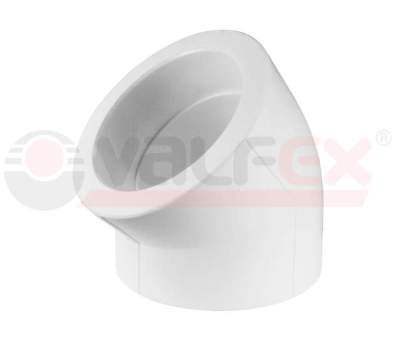 Угольник 45 PPR 40мм Valfex