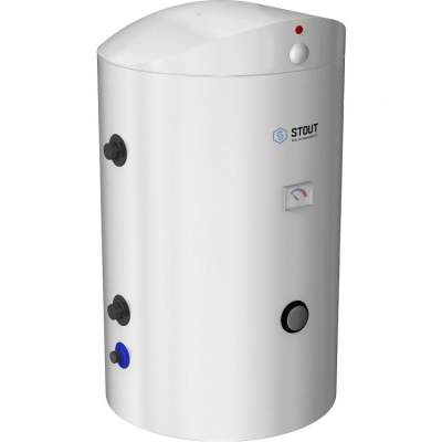 Водонагреватель косвенного нагрева STOUT 300 литров напольный, 2 теплообменник