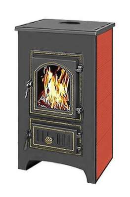 Печь-камин Везувий ПК-01 (270) красный 9кВт