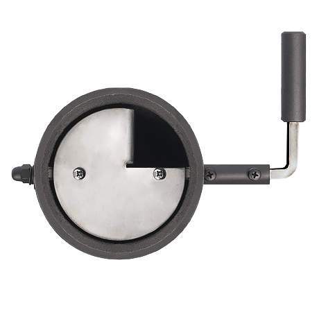 Шибер чугунный поворотный L-500 мм Ø115-120 мм