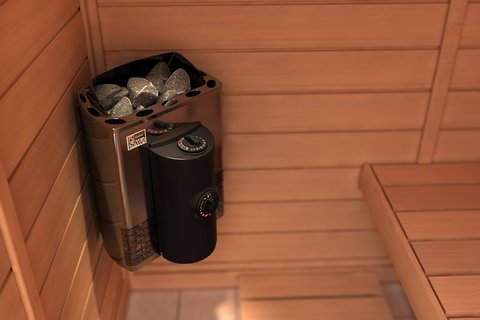 Электрокаменка SAWO MINI X 3.6кВт настенная,  встроенный пульт