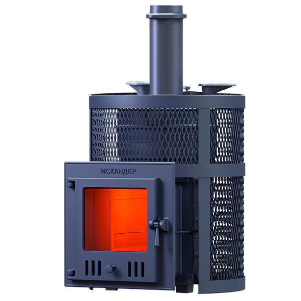 Печь-каменка чугунная ИСКАНДЕР ЗК 25 (М) Ураган