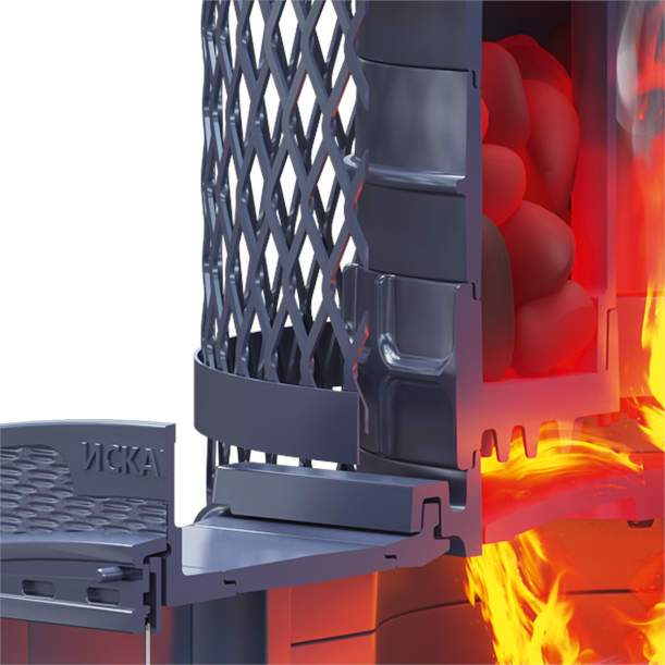 Печь-каменка чугунная ИСКАНДЕР ЗК 25 (М) Ураган