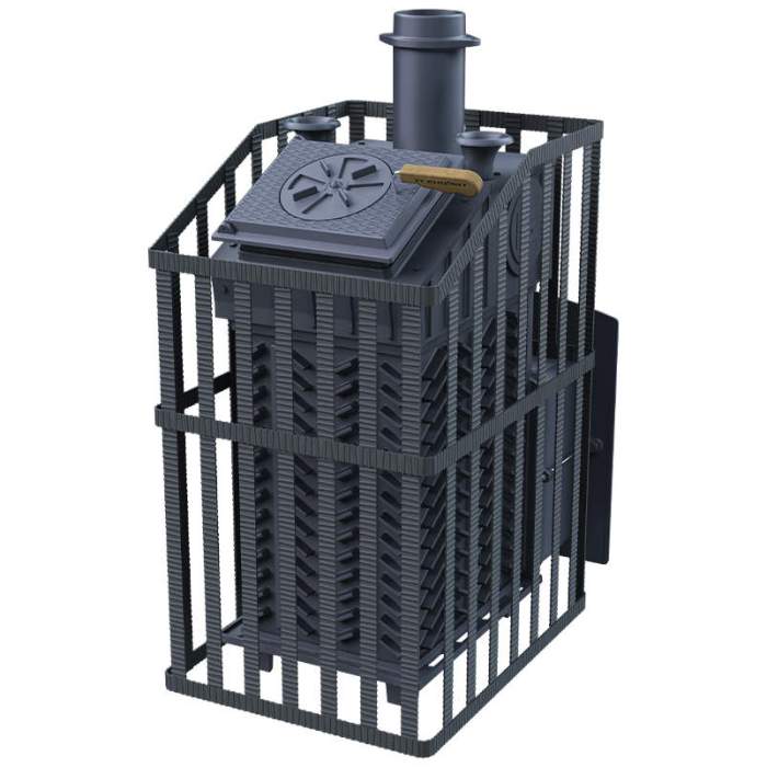 Печь-каменка чугунная GFS 25 ЗК (П2) Ураган