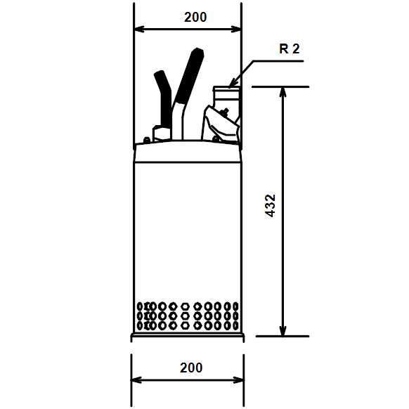 Погружной грязевой насос Grundfos DW.50.08.3