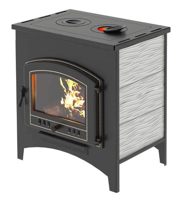 Печь отопительно-варочная  ВЕЗУВИЙ В11 дверца 224