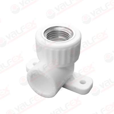 Угольник PPR с вн.р. 20х1/2&quot; Ferat с креплением