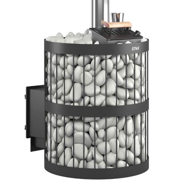 Печь-каменка чугунная ЭТНА 24 закрытая каменка ДТ-4С со стеклом