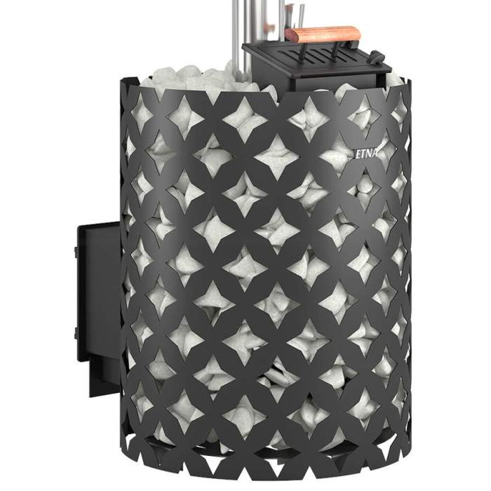 Печь-каменка чугунная ЭТНА 24 закрытая каменка ДТ-4С со стеклом