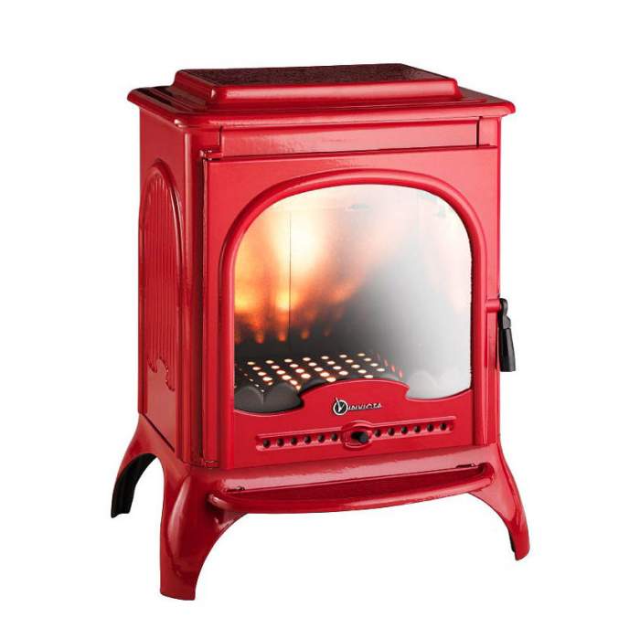 Печь-камин чугунный Invicta Seville красная эмаль (10кВт)