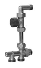 Набор для двухтрубных соединений с полнопроходным клапаном DN 15 Meibes