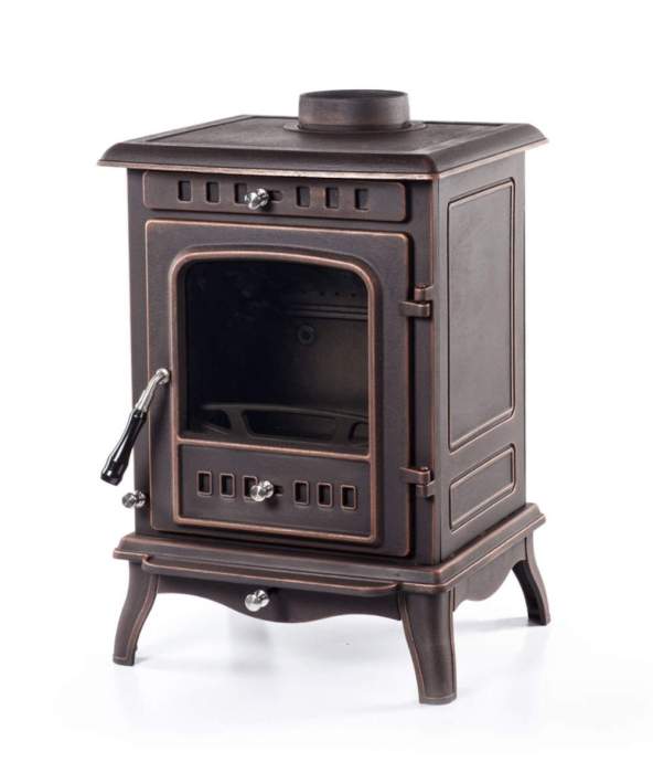 Печь-камин чугунный Fireway Eriк патина